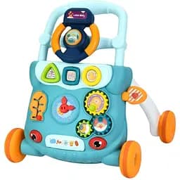Каталка-ходунки 888Q з іграми: сортер, годинник, лабіринт, блакитний