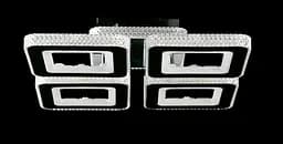 Сучасна стельова LED-люстра LT8010/4 LED (CH) - хром, 240 Вт, діаметр 52 см, від 13 до 20 м2 - мініатюра 5