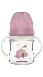 Бутылка с широким антиколиковым отверстием 120 мл "Sleepy Koala" Canpol babies Розовая