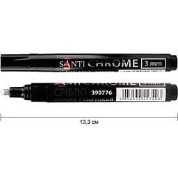 Маркер зеркальный Santi Chrome 3 мм серебро (390776)