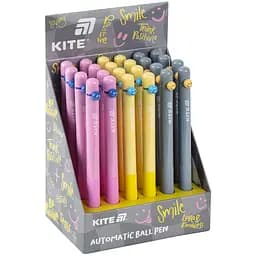 Ручка шариковая Kite Smile набор 24 шт. шариковая автоматическая синяя (K26-034)