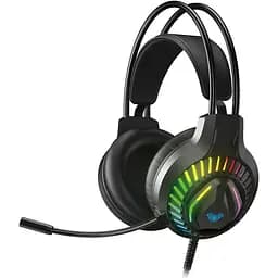 Наушники Aula S605 Wired черный (6948391235202) RGB подсветка проводное подключение встроенный микрофон