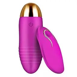 Віброяйце з пультом керування та USB зарядкою 10 режимів Фіолетовий