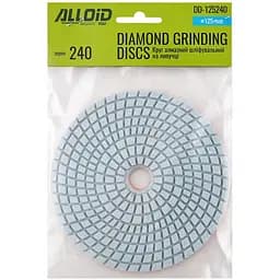 Круг алмазний Alloid Building Tools шліфувальний на липучці 125 мм зерно 240 (DD-125240) - мініатюра 4
