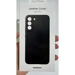 Оригінальний шкіряний чохол Samsung Leather Cover для Galaxy S22 Plus (6.6") Black (EF-VS906LBEGRU) - мініатюра 3