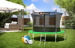 Батут Hop-Sport 10ft (305см) зелений з внутрішньою сіткою - мініатюра 13