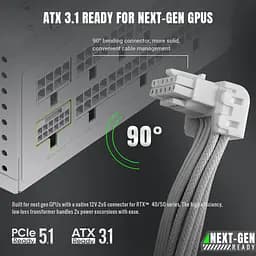 Блок живлення GameMax GS 650G 650W SFX 80+ Gold White (GS 650G WH V25) - мініатюра 11