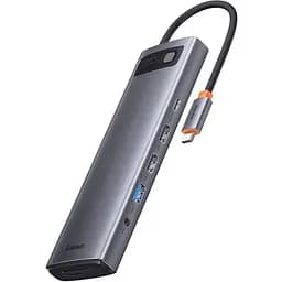 USB-хаб Baseus Metal Gleam Series 12-in-1 (WKWG020213) [124910] - мініатюра 2