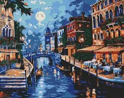 Набор из алмазной мозаикой Романтика Италии Ideyka AMO8048, 40x50 см