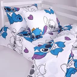 Наволочка MirSon Kids Time бязь Stitch Vibes Violet 40x60 см (2200012554067)