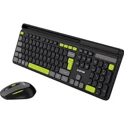 Комплект (Клавіатура та Миша) CANYON HSET-W5 EN AAA+AA Wireless Black - мініатюра 3
