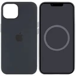 Чохол Silicone case (AAA) with Magsafe and Animation для Apple iPhone 13 (6.1) Чорний / Midnight