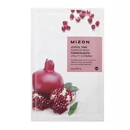 Тканевая маска для лица Mizon Joyful Time Essence Mask Pomegranate, с экстрактом гранатового сока, 23 г