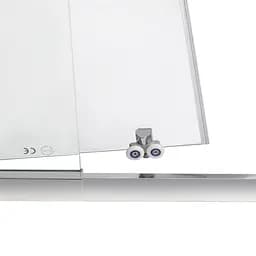 Душові двері в нішу Qtap Taurus CRM2013-14.C6 130-140x185 см, скло Clear 6 мм, покриття CalcLess, універсальні, прозорий - мініатюра 7