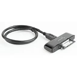 Адаптер Usb Cablexpert, черный, Usb 3.0 - SATA, 1 м, чипсет JMS578 (AUS3-02)