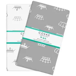 Набір наволочок Cosas Dots & crown 50х70 см бежевий (SetPillow_Crown_CrownGrey_50х70) - мініатюра 1