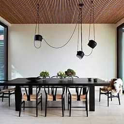 Подвесной светильник на 3 лампы Line F | Ст. MJ92/3 BK