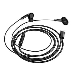 Навушники Borofone BM100 Pro Fuente universal digital earphones with microphone Type-C чорні - мініатюра 3