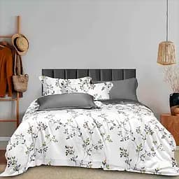 Комплект постельного белья Soho Lounge Carlotta Grey Евро 200x230 см бело-серый (A130119)