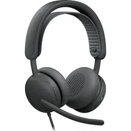 Комп'ютерна гарнітура Logitech Zone Wired 2 for Business USB-A/C Graphite (981-001618) - мініатюра 2