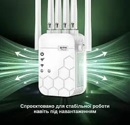 Ретранслятор-маршрутизатор XON ReLink X1200R9 1200Мбіт/с 5/2.4 ГГц Білий (BNRWSW021612W 4234) - мініатюра 8