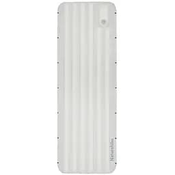 Матрас туристический надувной одноместный Naturehike CNK2450WS034, 198х68х9.5 см, белый, для кемпинга с мешком для надува.