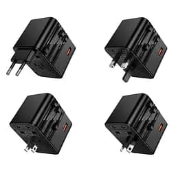 Мережевий зарядний пристрій Hoco AC31 USB/2 Type-C PD 25W чорний - мініатюра 7