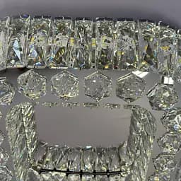 Ефектна стельова світлодіодна люстра Linisoln 3216-60×60 CH хром 160 Вт до 22 м2 - мініатюра 3