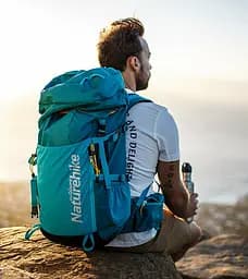 Рюкзак туристичний Naturehike NH18Y045-Q, 45 л, блакитний - мініатюра 4