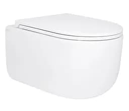 Унитаз подвесной Qtap Taurus Ultra Quiet, с сиденьем Slim Duroplast/Soft-close/Quick Release QT2433084EUQW