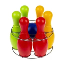 Кегли "Радуга 6" (кегли - 6 шт, шар), 0725