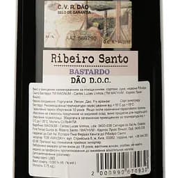 Вино Magnum Ribeiro Santo Bastardo DO Dao 2020 червоне сухе 0.75 л - мініатюра 3