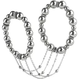 Сексуальна прикраса на пеніс та машонку Art of Sex - Jerome, Срібло