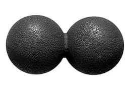 Массажный мячик EasyFit TPR двойной 12х6 см черный (EF-2175-B)
