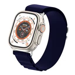 Ремінець для Apple Watch 49/46/45/44/42 (Series 1-3), синій, Alpine Loop Alpina Band, тканинний поліестеровий ремінець для смарт-годин, дихаючий, для активного відпочинку та спорту, ArmorStandart (ARM74200) - мініатюра 4
