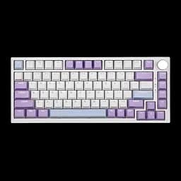 Игровая механическая клавиатура Ajazz Ak820 / Проводное подключение / Sea Salt Switch / White Purple
