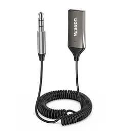 Bluetooth-адаптер UGREEN CM309 Bluetooth 5.0 автомобільний приймач AUX з мікрофоном Space Gray (70601)