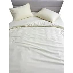 Комплект постельного белья Ecotton Cream Yellow полутораспальный полисатин кремово-желтый (25360)