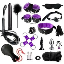 БДСМ набір (Бандажний набір) з 17 предметів – Садо-мазо