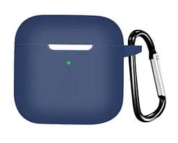 Чохол-накладка DK Silicone Candy Friendly з карабіном для Xiaomi Redmi Buds 3 (dark blue) - мініатюра 2