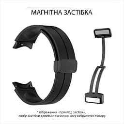 Браслет Cls-line-black для Samsung Galaxy Watch 5 - чорно-червоний ширина кріплення 20мм силікон Watchbands (W36-2WB12227561) - мініатюра 5