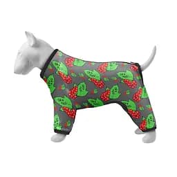 Дощовик для собак WAUDOG Clothes малюнок Калина, L50, В 70-74 см, С 47-50 см