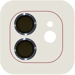 Защитное стекло на камеру Epik Metal Classic Blue для Apple iPhone 11 / 12 / 12 mini в упаковке синее