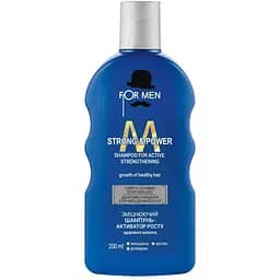 Зміцнюючий шампунь-активатор росту здорового волосся Family Doctor For Men Strong&Power, 200 мл
