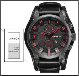 Годинник наручний Curren 8225 Black (18685) - мініатюра 6