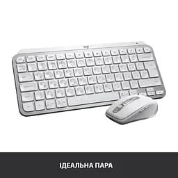 Клавіатура Logitech MX Keys Mini Minimalist Wireless US Pale Grey 920-010499 - мініатюра 11