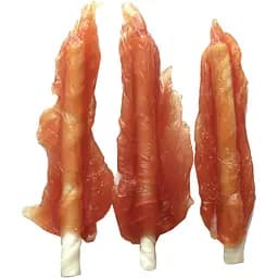 Лакомства для собак Lucky Star Куриное вяленое мясо на жевательной палочке из сыромятной кожи 200 г