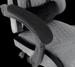 Геймерське крісло GT Racer сіре із чорним (X-2324 Fabric Gray/Black Suede) - мініатюра 10