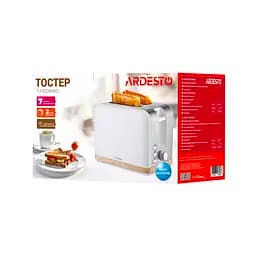 Тостер Wood Modern, 800Вт, метал, 2 слоти, білий ARDESTO kuh0014885 - мініатюра 7