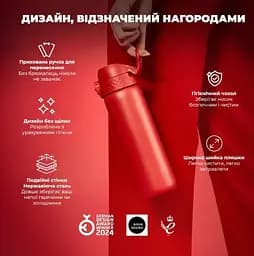 Пляшка для води ION8 металева вакуумна 500 мл Vacuum Insulated Red (I8TS500Red) - мініатюра 5